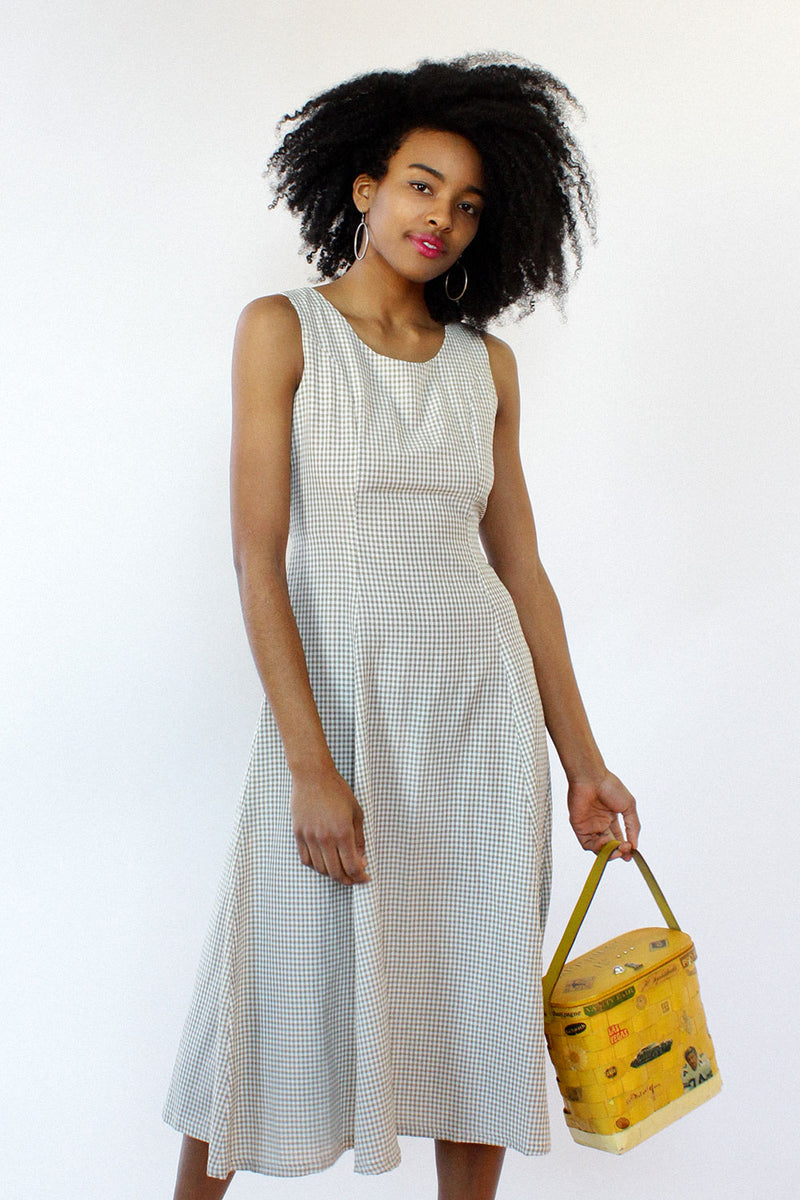 Moss Gingham Dress M