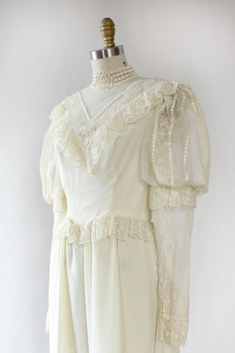 70s Winter Wedding Dress S – OMNIA