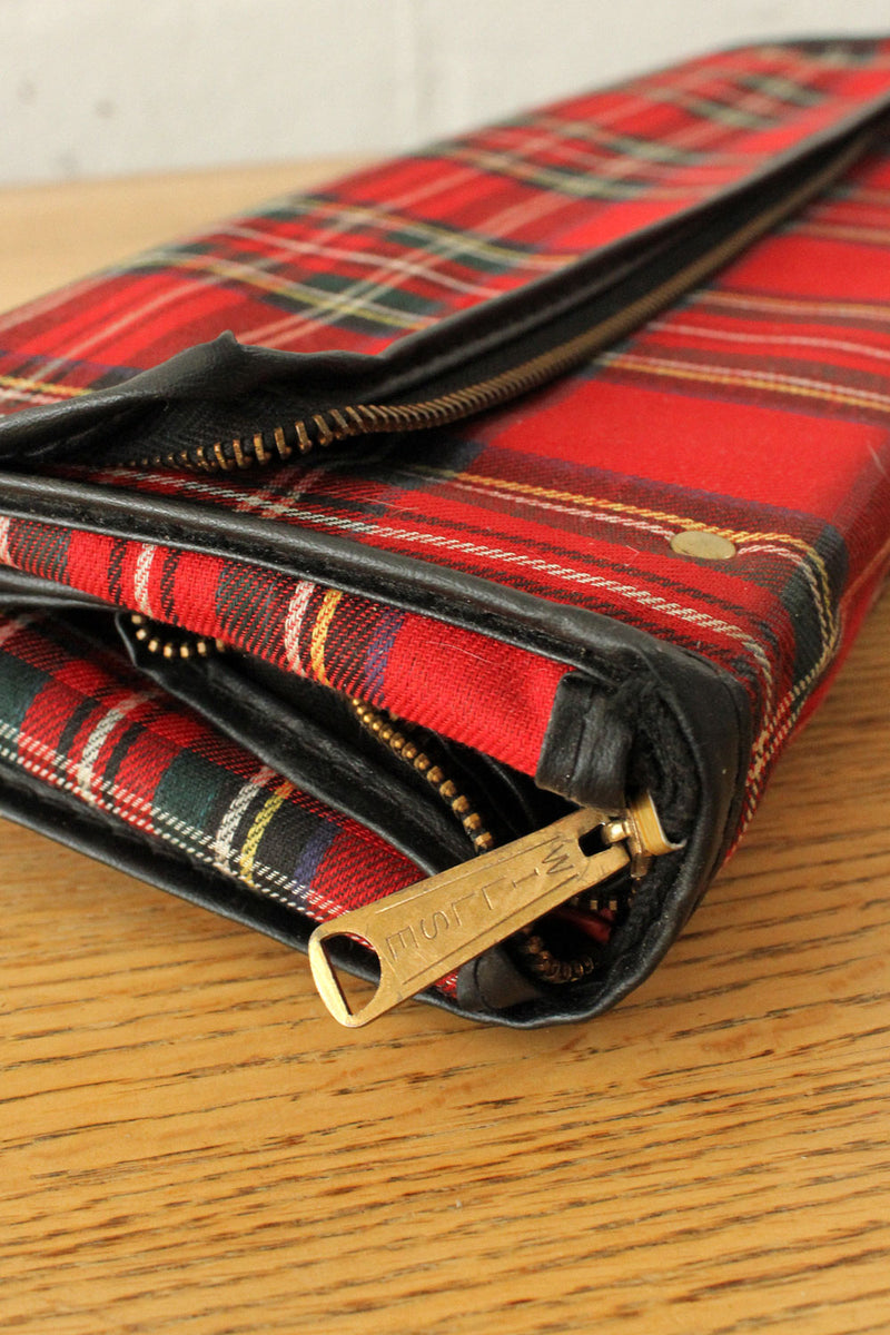Plaid Collapsible Suitcase