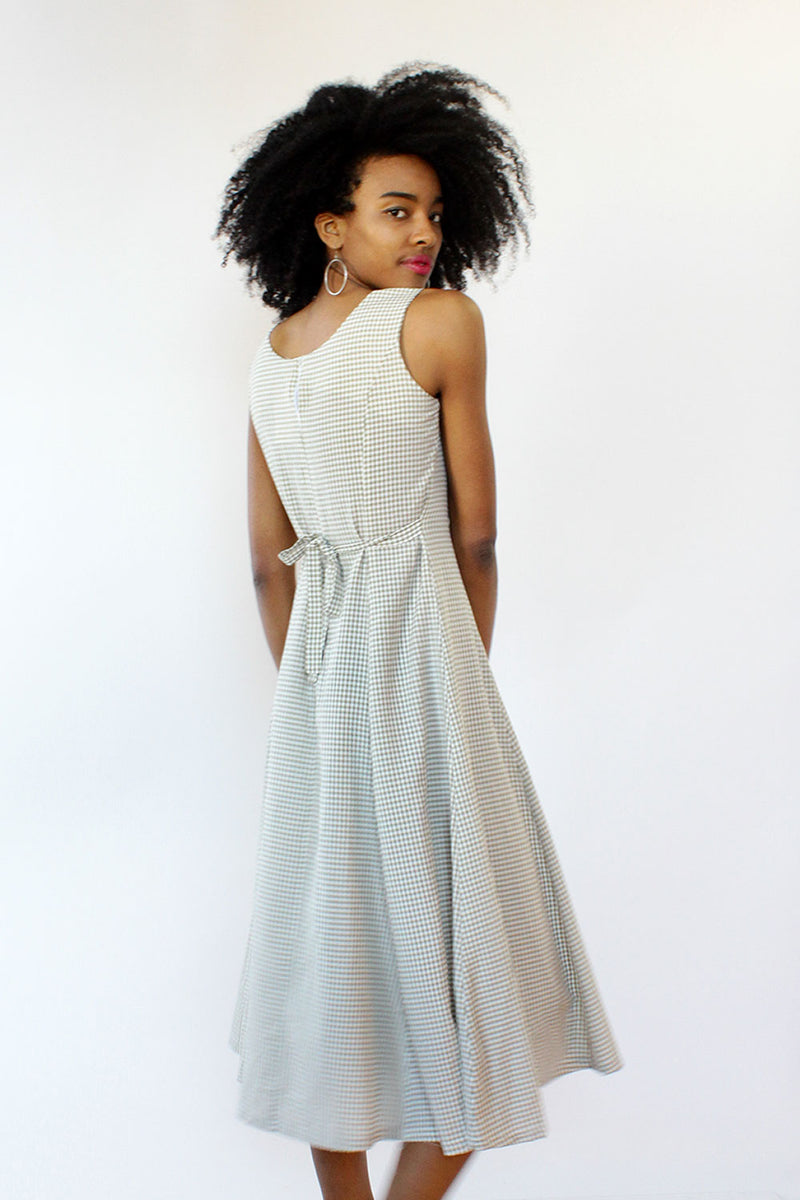 Moss Gingham Dress M