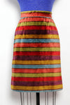 Chenille Candy Stripe Skirt S/M