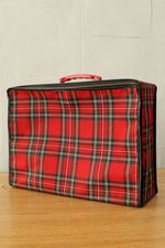 Plaid Collapsible Suitcase