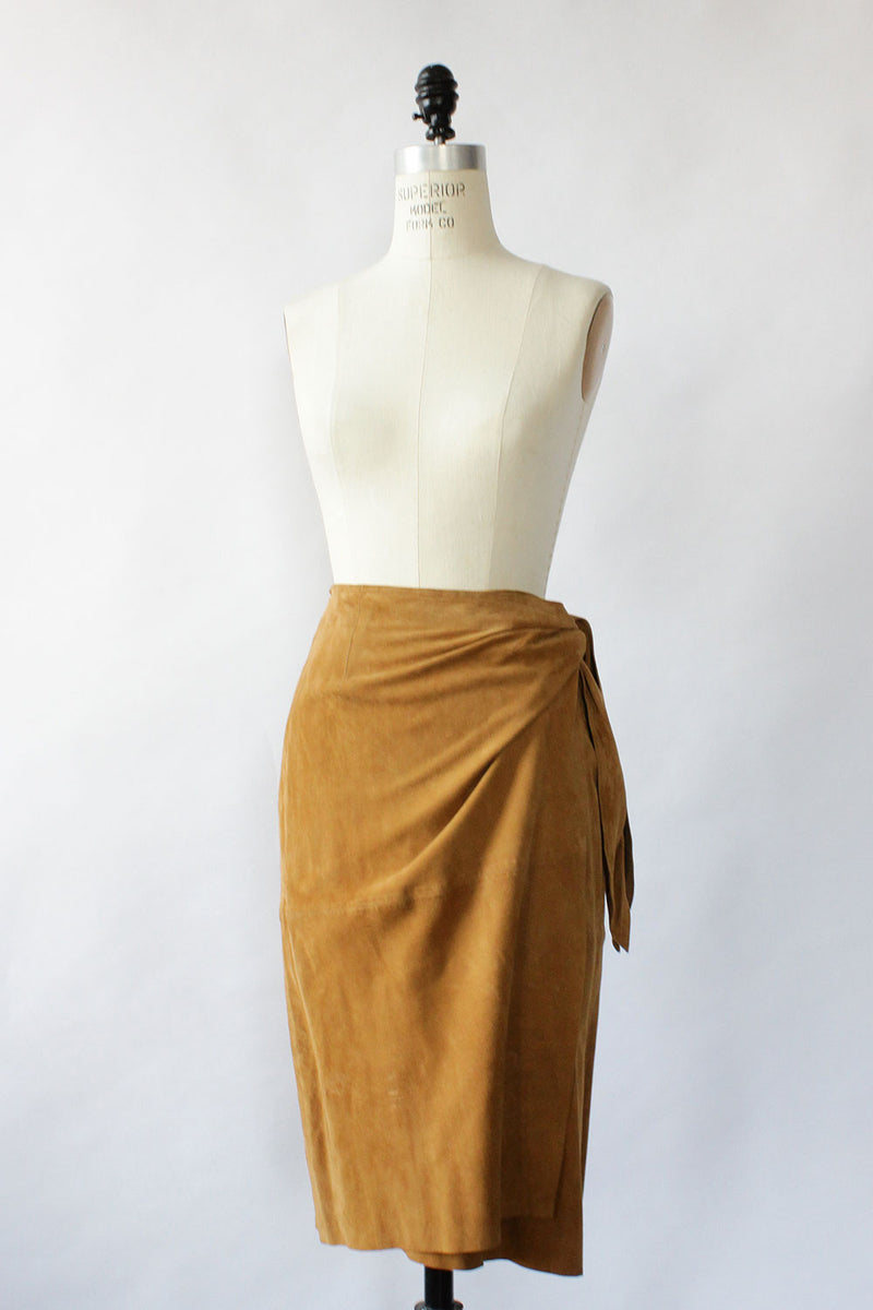 Buttery Suede Wrap Skirt XS/S