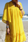 70s Marigold Gauze Dress XS/S