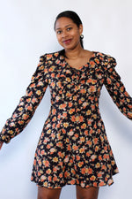 Peachy Floral Mini Dress M/L