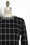 Windowpane Knit Dress L