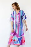 Pastel Geometric Caftan