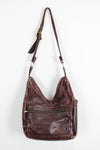 vintage distressed leather bag