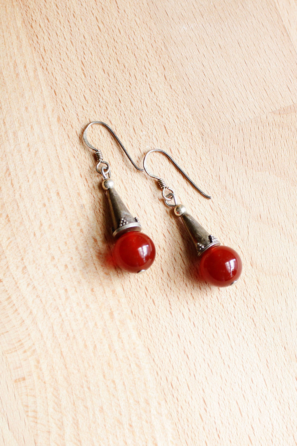 Agate Ball Earrings