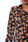 Peachy Floral Mini Dress M/L