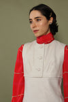 Ivory Leather Mod Dress XS/S