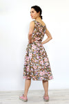 Painterly Floral Belted Dress M