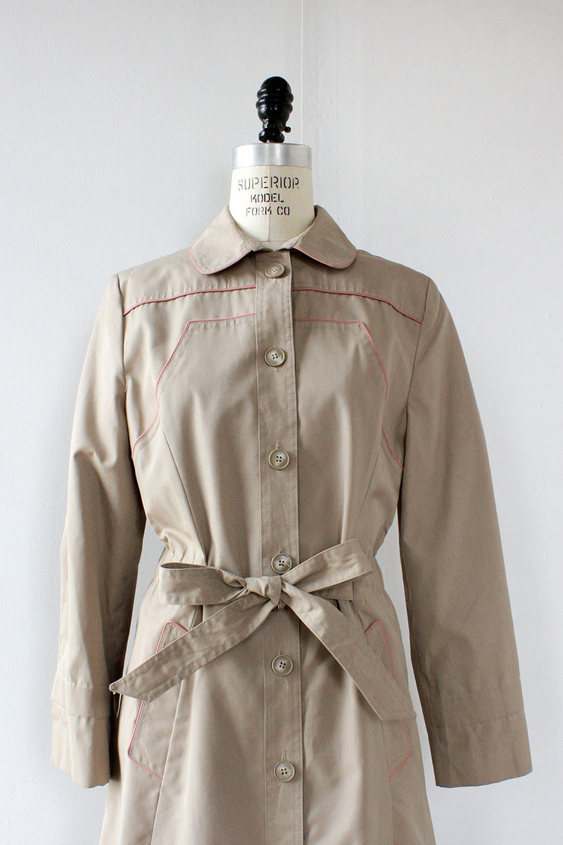 Pink Trim Trench M