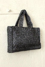 Y2K Gunmetal Beaded Purse