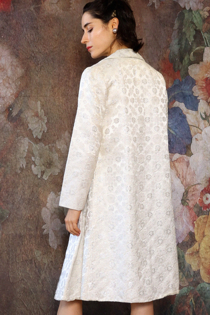 Silver Snow Brocade Ensemble S