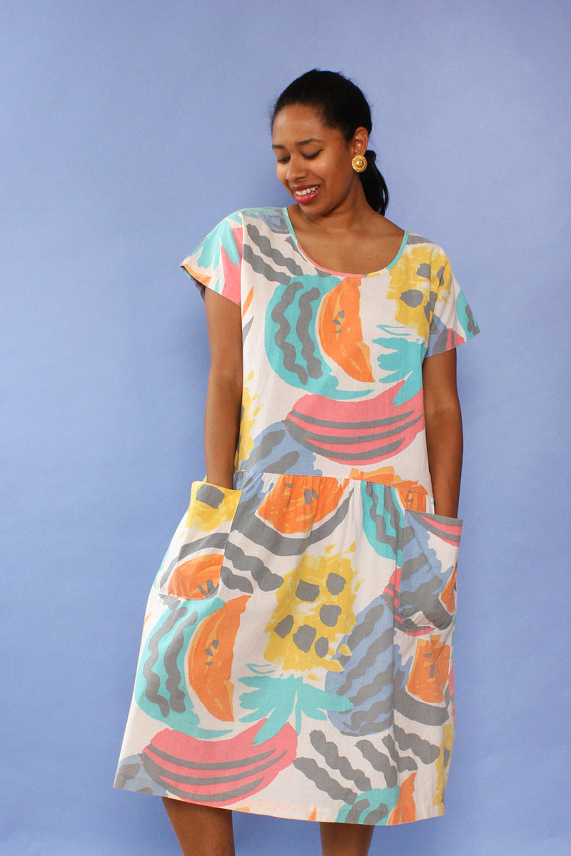 Fruit Salad Pocket Dress M/L