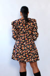 Peachy Floral Mini Dress M/L