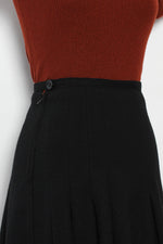 Sonia Rykiel Wool Pleat Skirt S