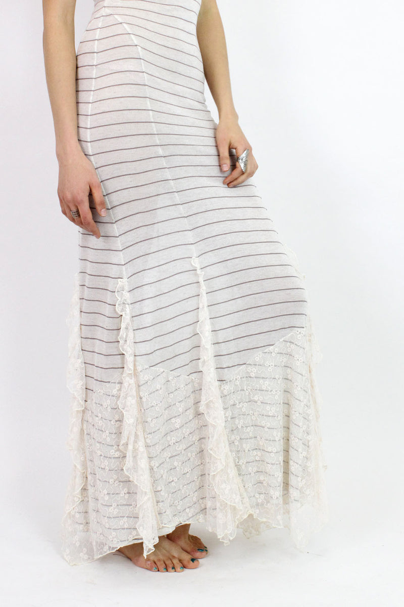 free people lace ruffle dress