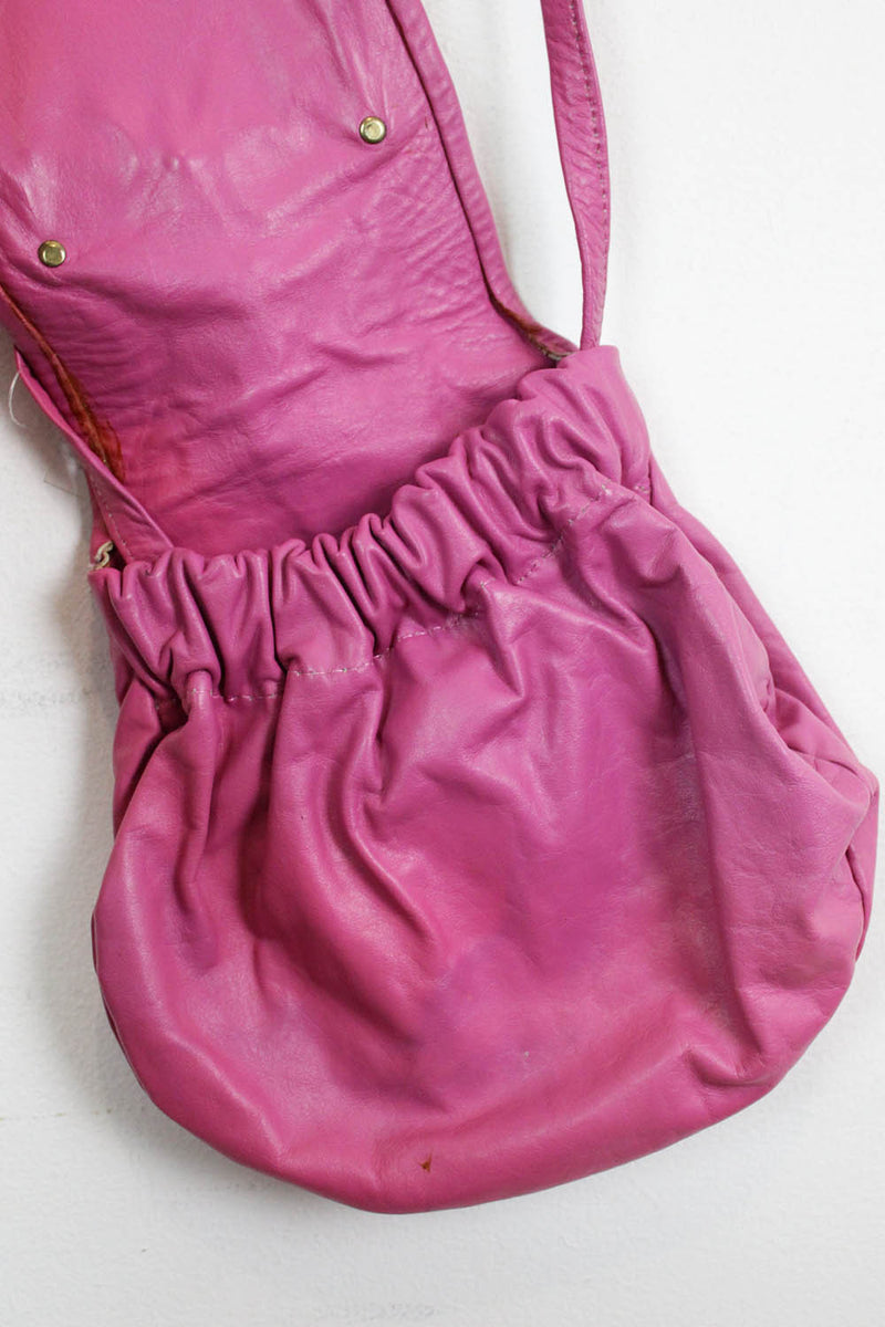 pink leather purse 