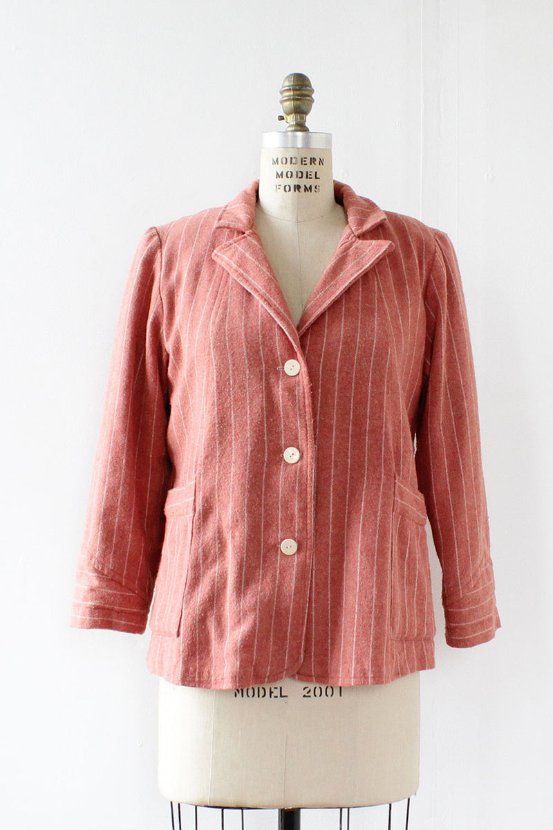 Pink Pinstripe Blazer M