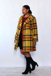 Clueless Plaid 1970s Coat M/L