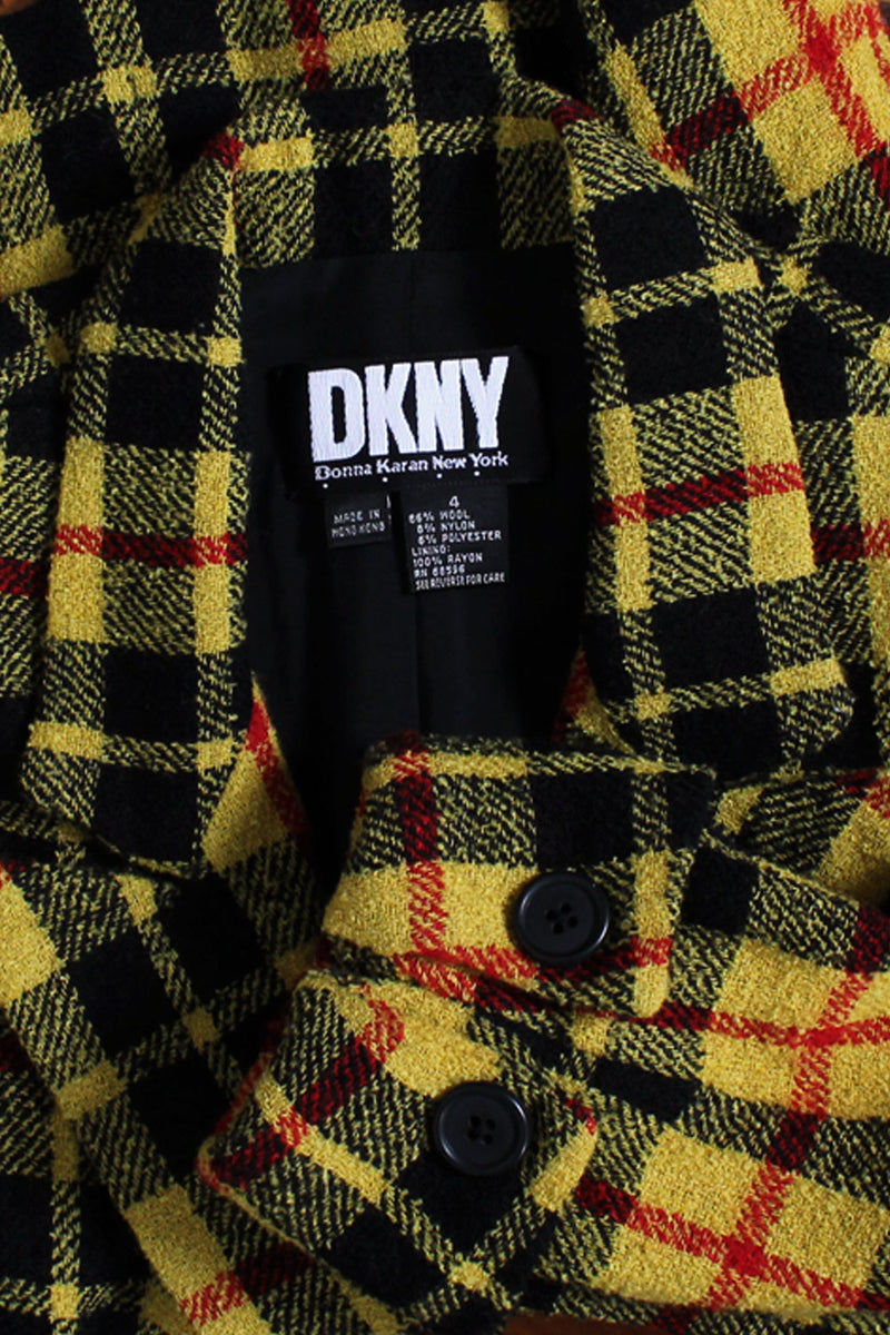 Cher Tartan DKNY Blazer S