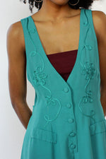 Teal Soutache Romper S