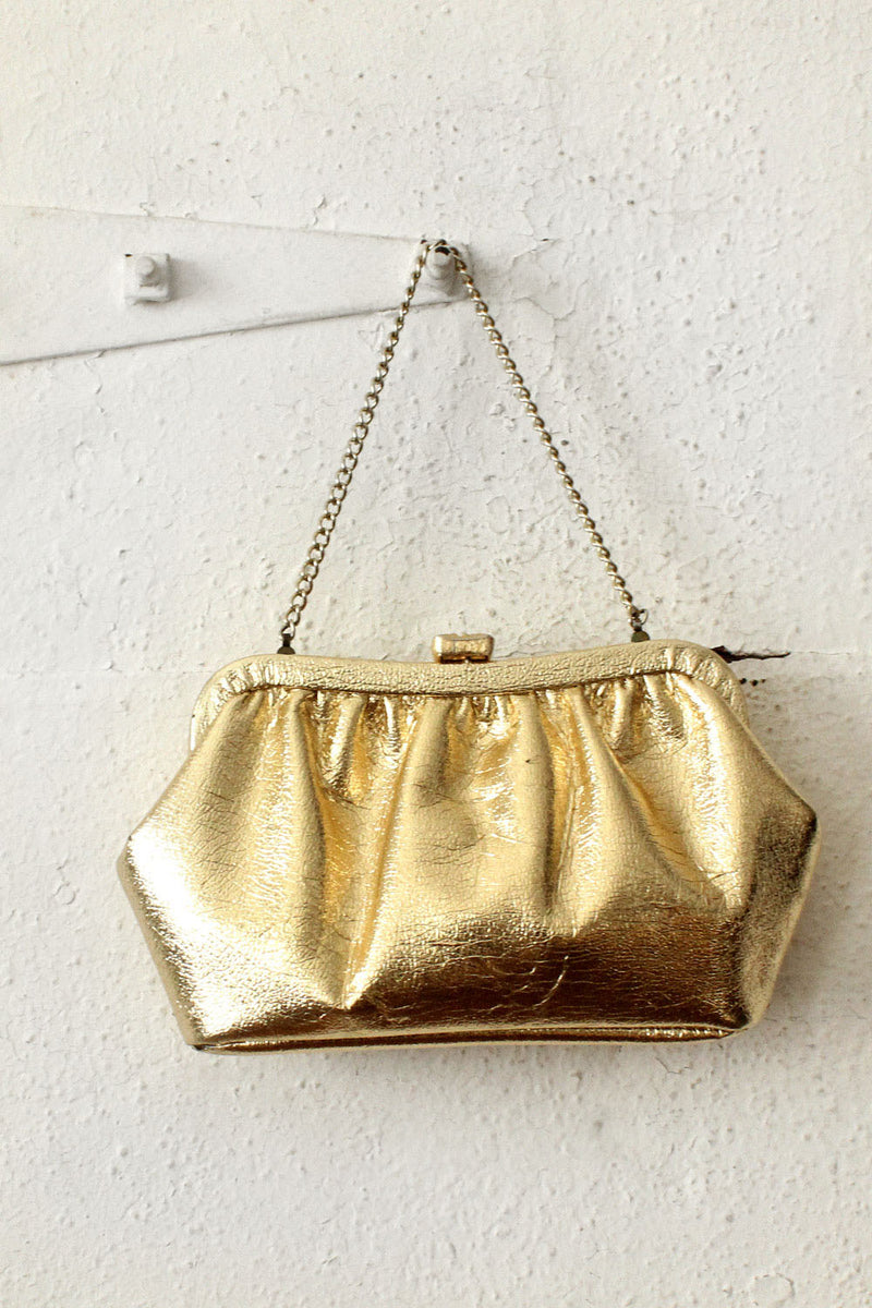 Gold Foil Pouch Purse