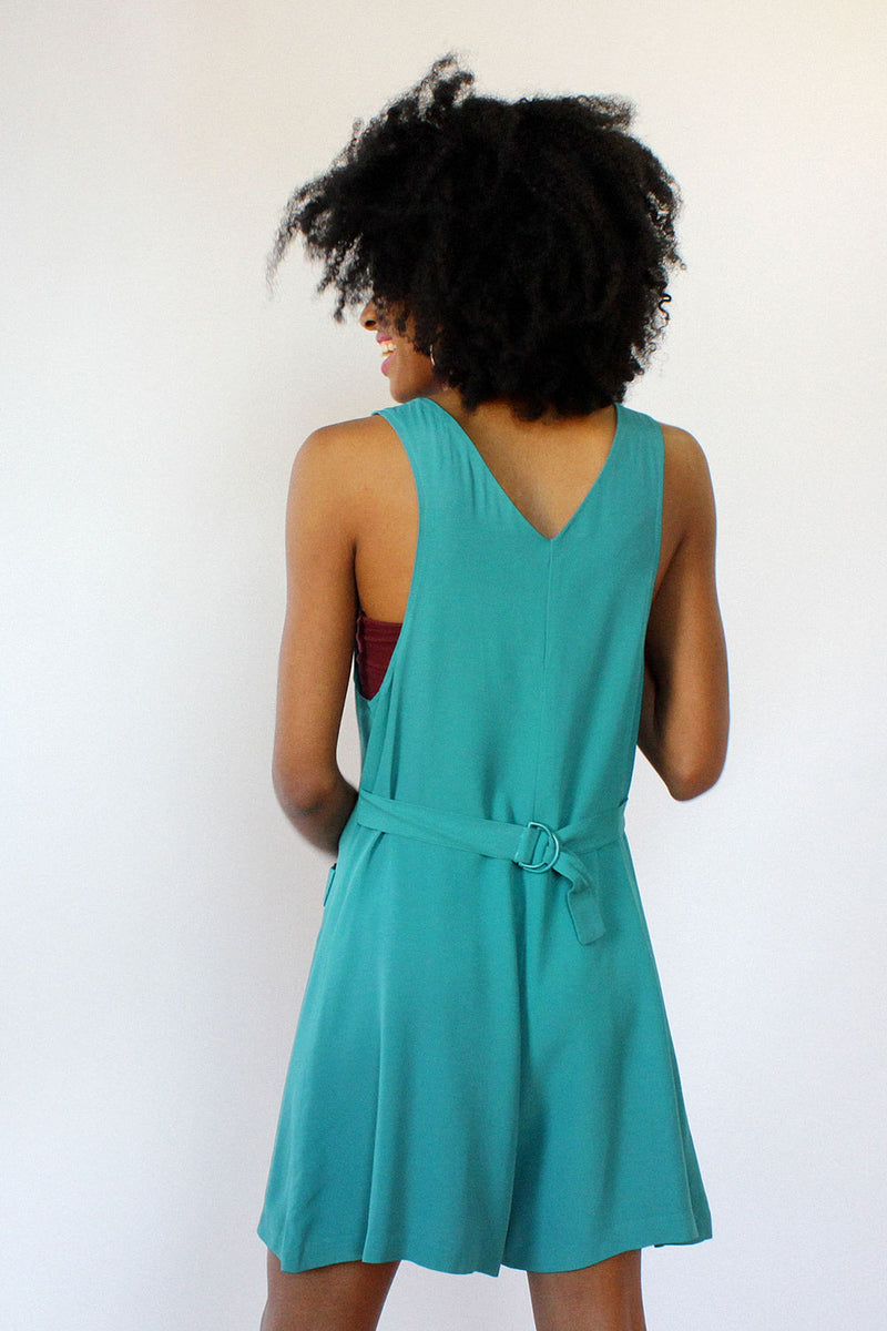 Teal Soutache Romper S