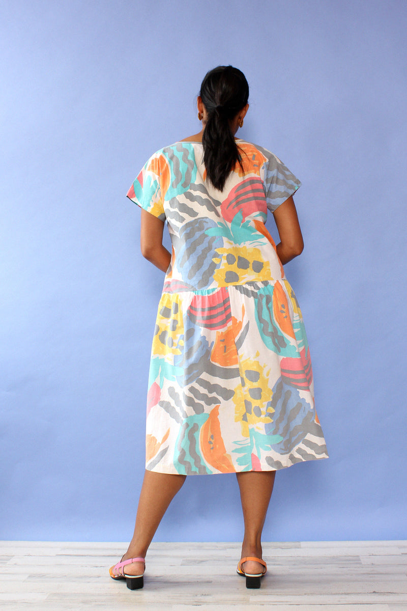 Fruit Salad Pocket Dress M/L