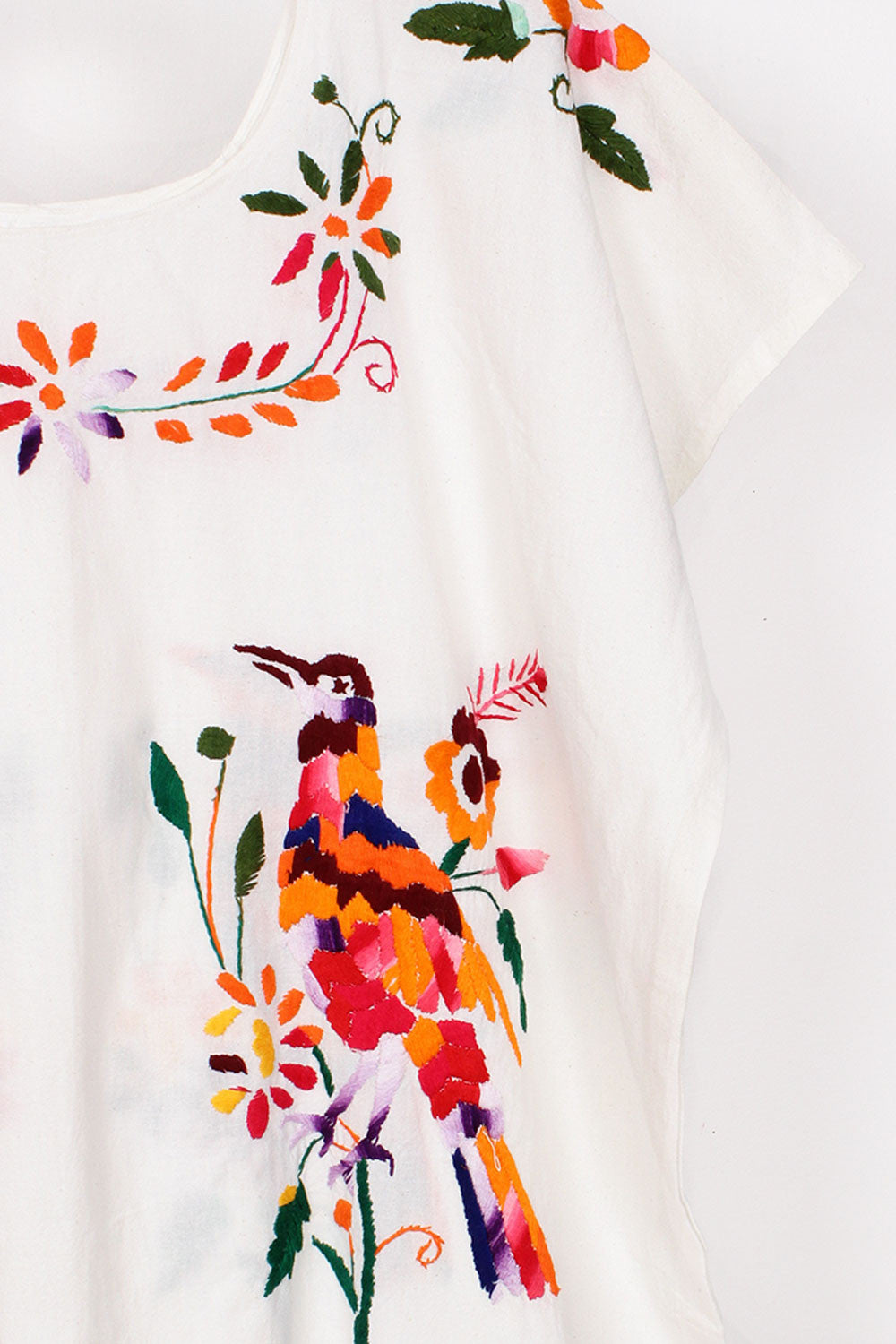 Perched Birds Cotton Dress
