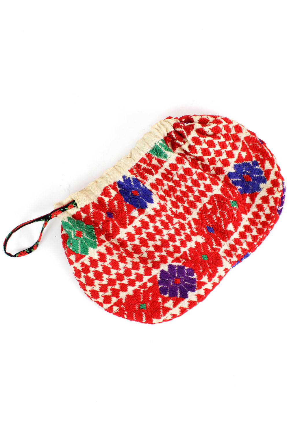 embroidered cinch pouch