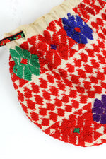 embroidered cinch pouch