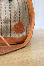 Earthbags Honey Leather Woven Bag