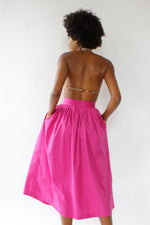 Magenta Mega Pleat Skirt XS