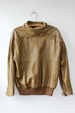 Harvé Benard Leather Pullover M