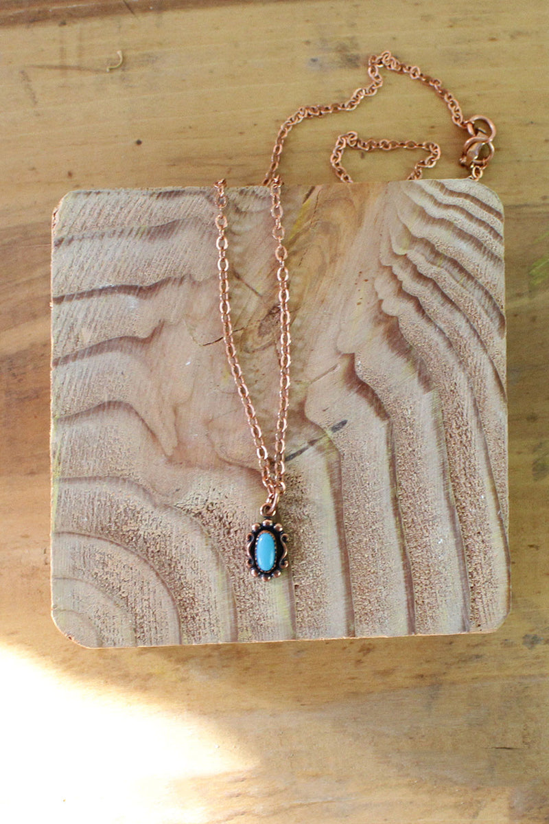 Coppertone Charm Necklace