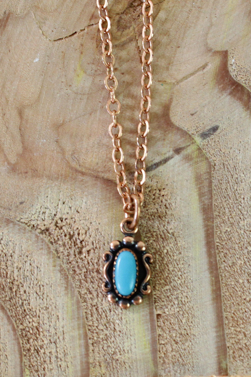 Coppertone Charm Necklace