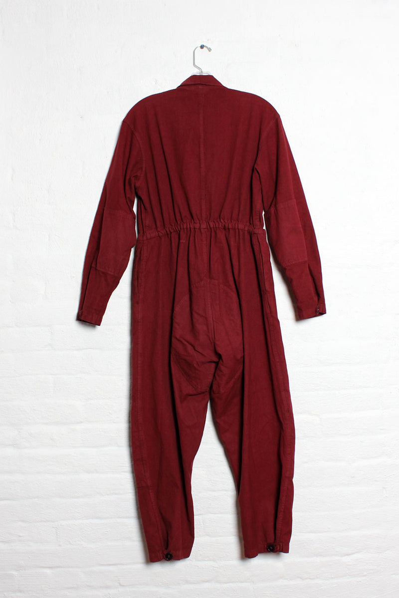 Burgundy Coverall Jumpsuit S/M – OMNIA