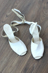 Sbicca White Leather Mules 9 1/2 - 10