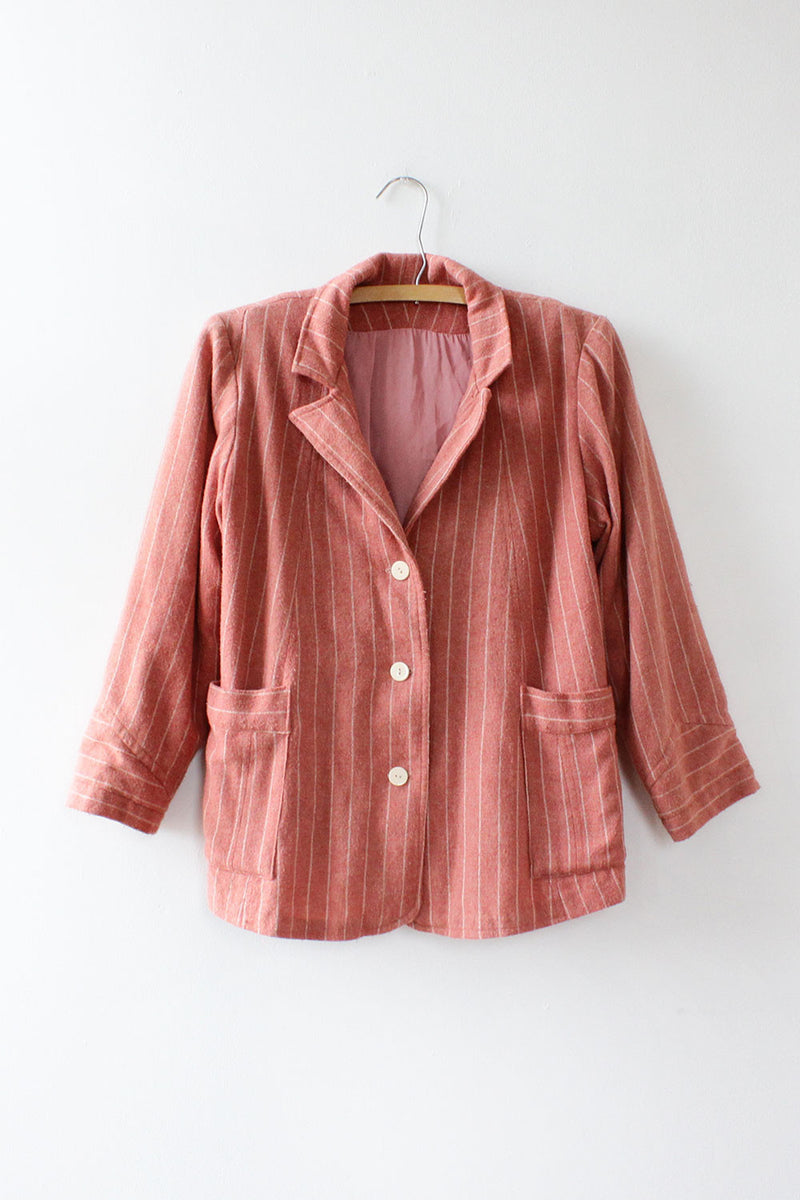 Pink Pinstripe Blazer M