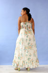 Airy Floral Smocked Maxi L
