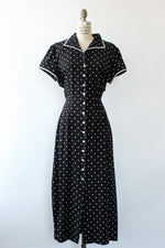 Sheri Polka Dot Button Dress L