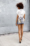 vintage crane kimono