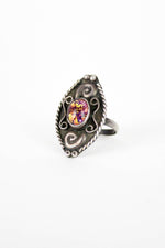 vintage fire opal ring
