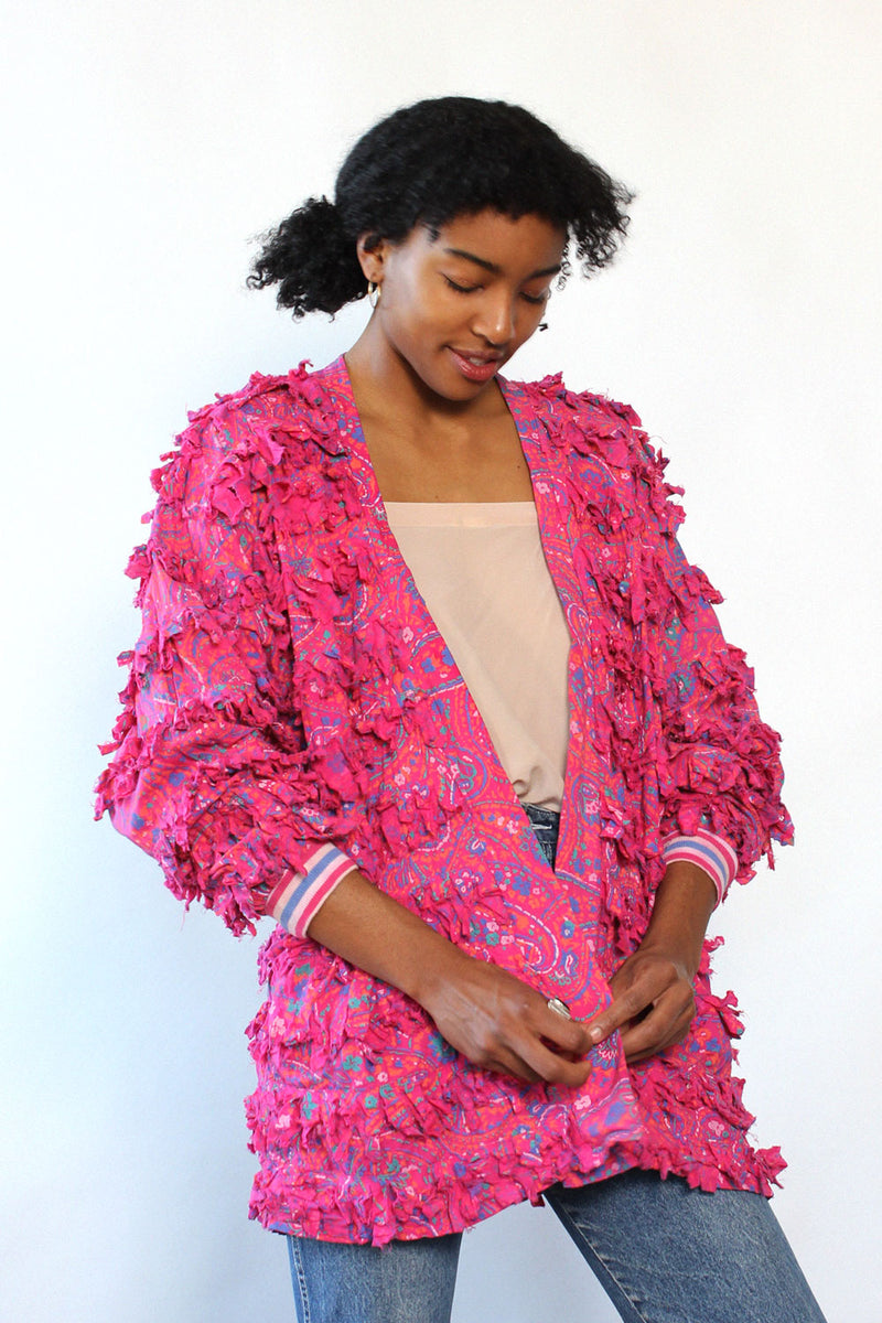 Paula Sweet Cotton Fringe Jacket S-L