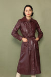 Braefair Mulberry Leather Trench XS/S