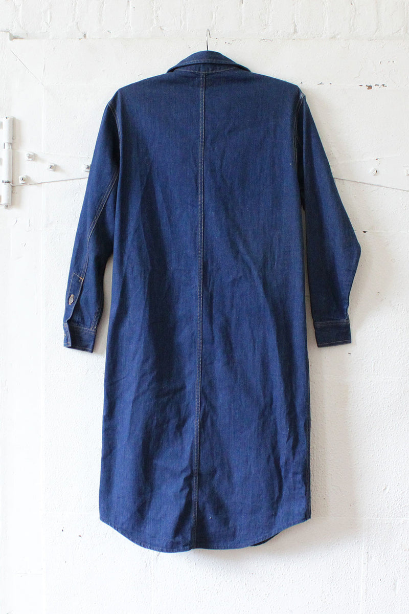 Indigo Denim Shirtdress S/M
