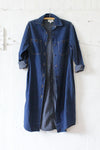 Indigo Denim Shirtdress S/M
